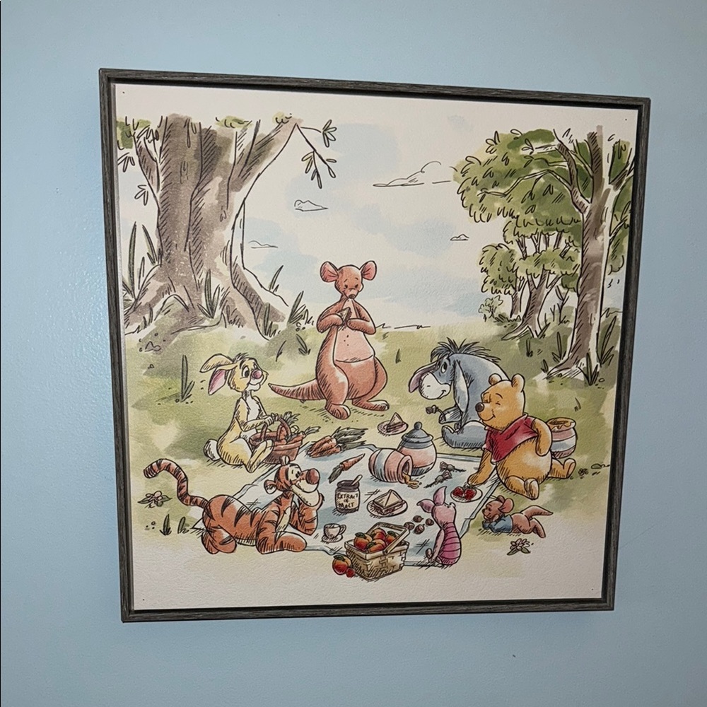 Disney Winnie the Pooh wall art 16”x16”